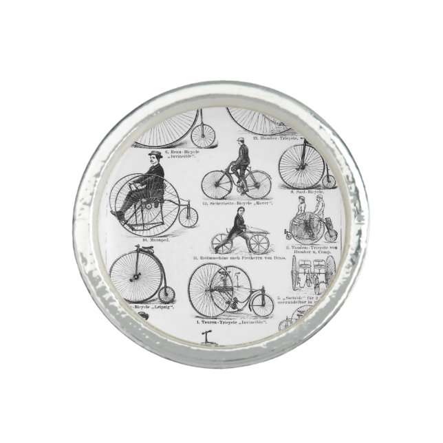 High Wheeler Bicycle Penny Farthing Ring (Front)