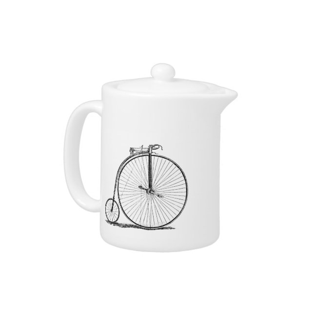 High Wheeler Bicycle Penny Farthing Teapot (Left)