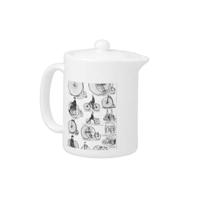 High Wheeler Bicycle Penny Farthing Teapot (Left)