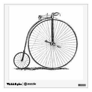 High Wheeler Bicycle Penny Farthing Wall Sticker