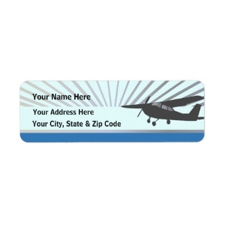 High Wing Aircraft - Custom Text Label