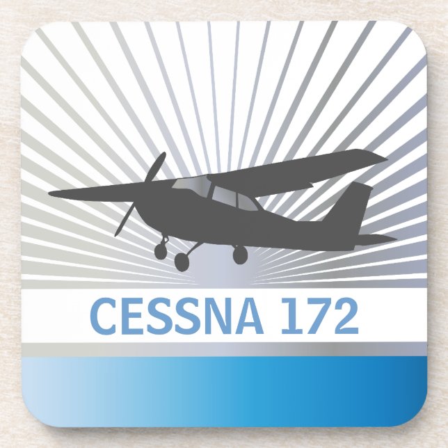 High Wing Aircraft Drink Coaster (Front)