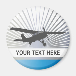 High Wing Aircraft Magnet