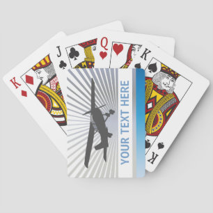High Wing Aircraft Poker Cards