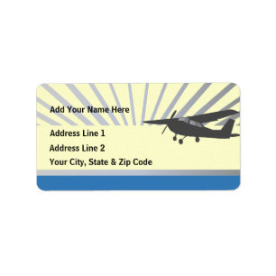 High Wing Aviation Customizable Address Labels