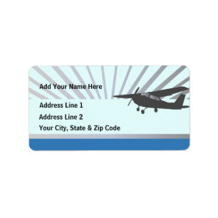 High Wing Aviation Customizable Address Labels