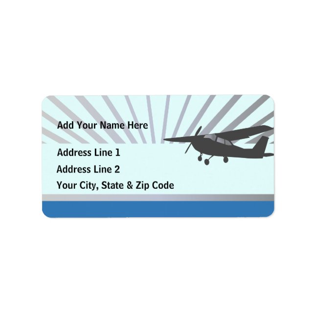 High Wing Aviation Customizable Address Labels (Front)
