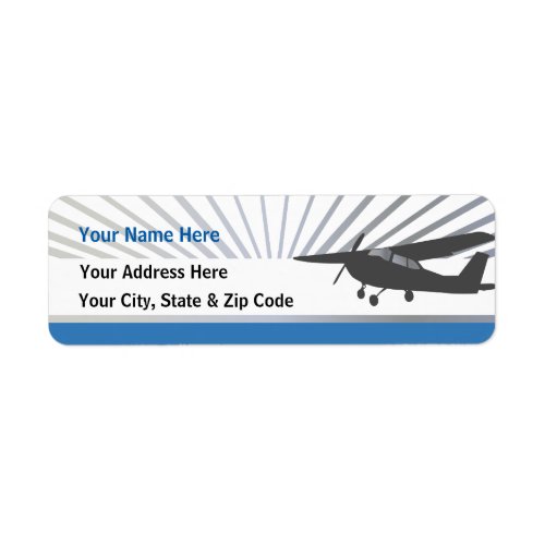 High Wing Aviation Customizable Address Labels