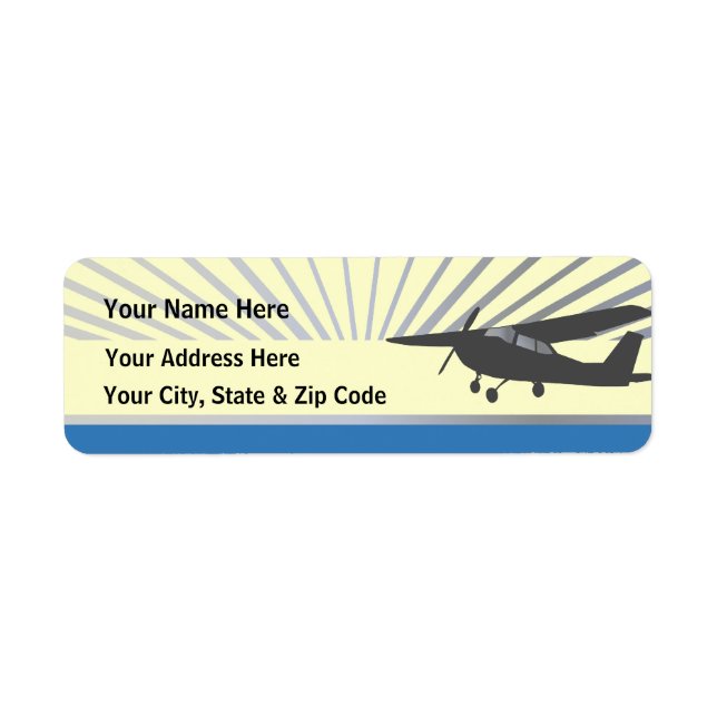 High Wing Aviation Customizable Address Labels (Front)