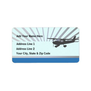 High Wing Aviation Customizable Address Labels