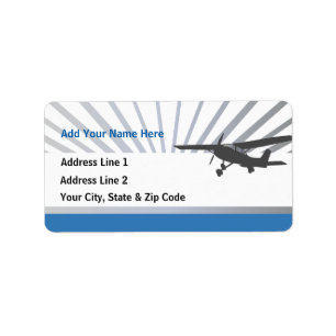 High Wing Aviation Customizable Address Labels