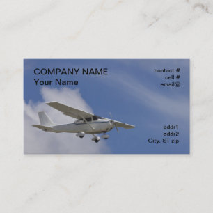 high wing light aircraft business card