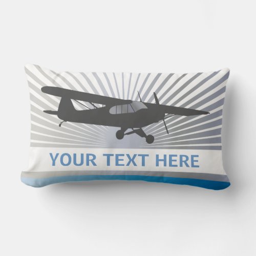 High Wing Taildragger Aircraft Lumbar Pillow