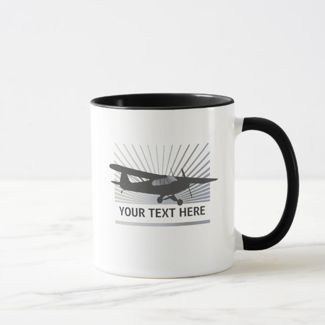High Wing Taildragger Aircraft Mug (Right)