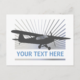 High Wing Taildragger Aircraft Postcard