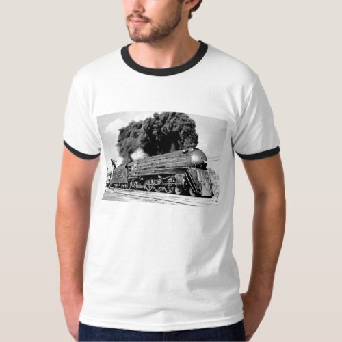 Highball It Vintage Smoking Locomotive T_Shirt