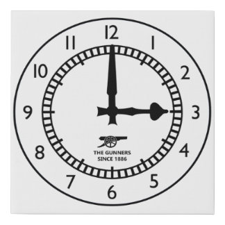 Highbury Clock End 3pm start Gunners Faux Canvas Print