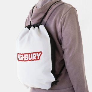 Highbury Stadium Arsenal Drawstring Bag