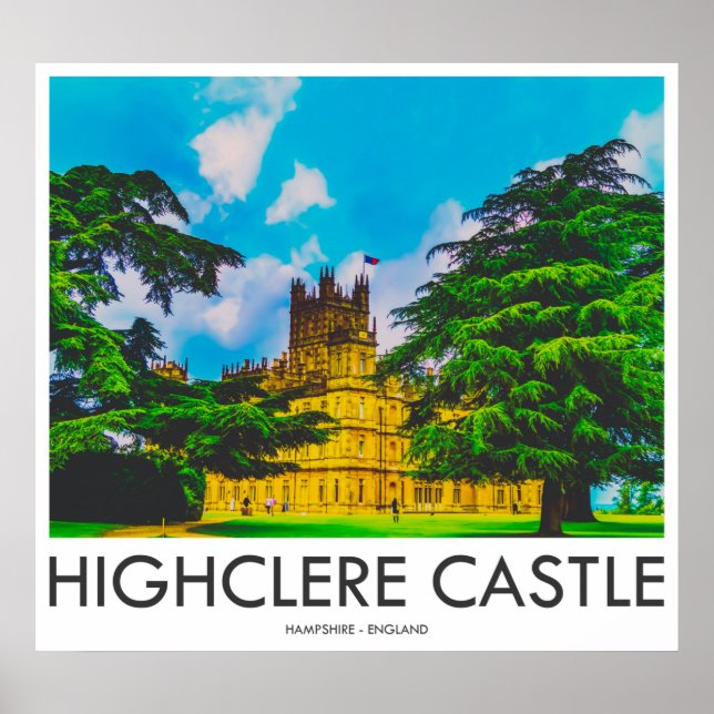 Highclere Castle, Hampshire, England Poster (Front)