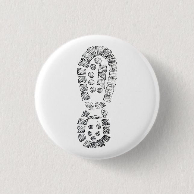 Highcountryhiker's Hiking Boot (logo) Pinback Button (Front)