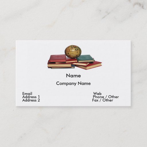 Customizable Higher Learning Business Card