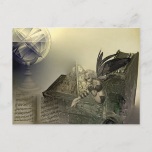 Higher Learning Steampunk Fairy Postcard