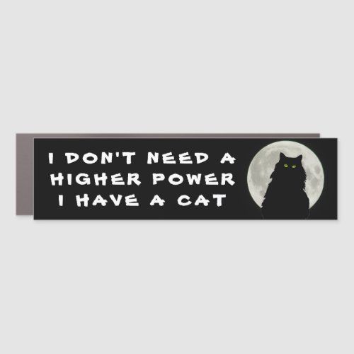 Higher Power vs Cat Car Magnet