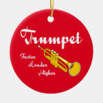 Higher Trumpet Ceramic Ornament