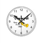 Higher Trumpet Round Clock