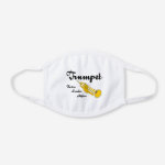 Higher Trumpet White Cotton Face Mask