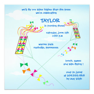 Kite Birthday Party Invitations 1