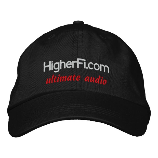 HigherFi.com, ultimate audio Embroidered Baseball Cap (Front)
