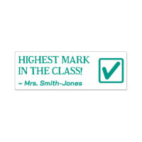 "HIGHEST MARK IN THE CLASS!" Grading Rubber Stamp