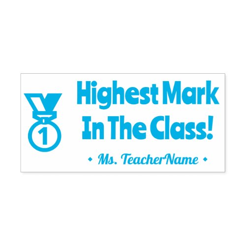 Highest Mark In The Class Tutor Rubber Stamp