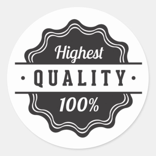 Highest Quality Classic Round Sticker
