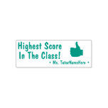 [ Thumbnail: "Highest Score in The Class!" + Custom Tutor Name Self-Inking Stamp ]