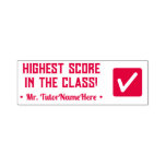 [ Thumbnail: "Highest Score in The Class!" Tutor Rubber Stamp ]