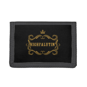 Highfalutin' Funny Country Slang Trifold Wallet