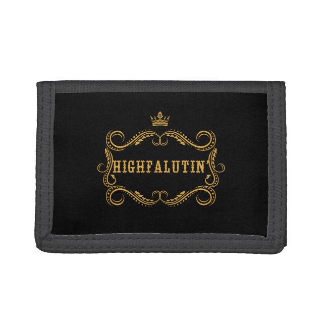 Highfalutin' Funny Country Slang Trifold Wallet (Front)