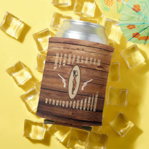 Highfalutin straight shooting western  can cooler