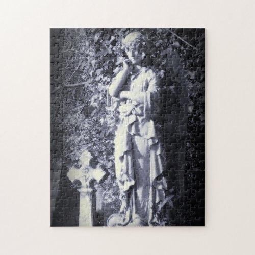 Highgate Cemetery Angel Goth Fantasy Jigsaw Puzzle