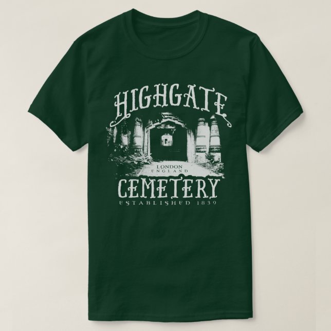 Highgate Cemetery T-Shirt (Design Front)
