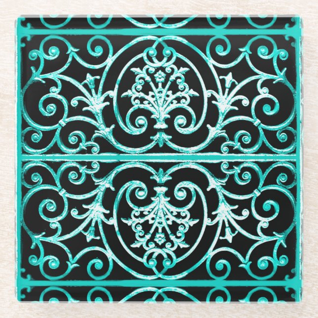 Highgate Iron Glass Coaster (Front)