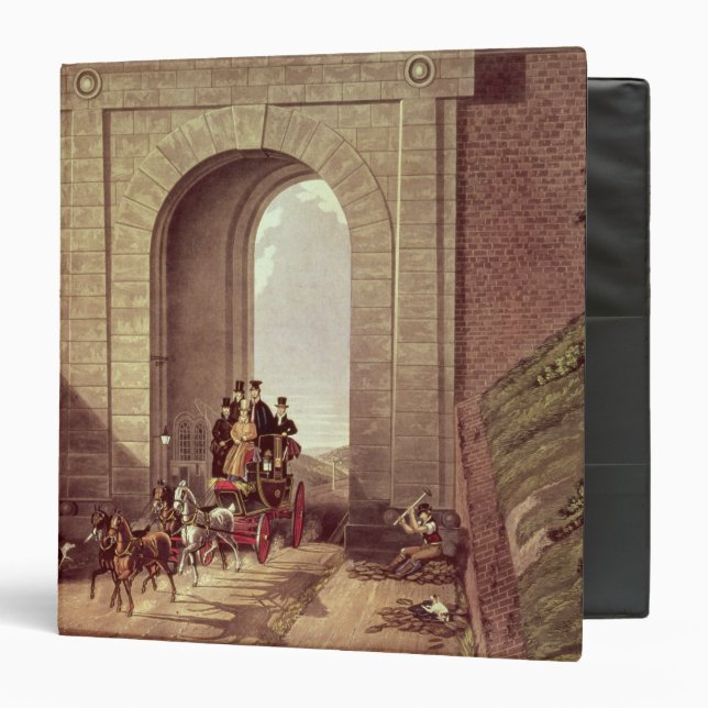 Highgate Tunnel, engraved by George Hunt, c.1830 3 Ring Binder (Front/Inside)