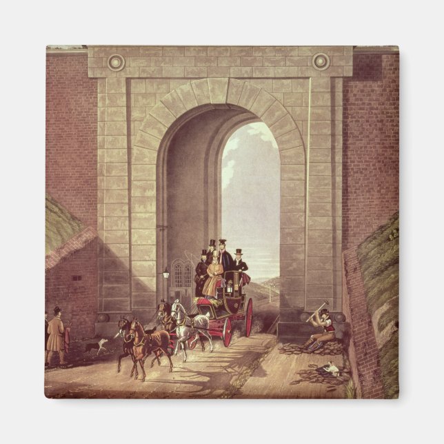 Highgate Tunnel, engraved by George Hunt, c.1830 Magnet (Front)