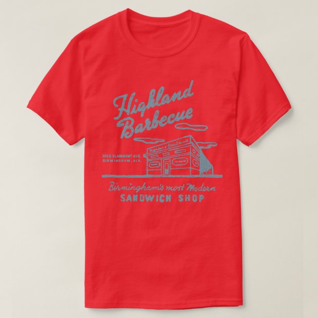 Highland Barbeque TShirt (Design Front)