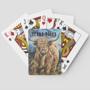 Highland Bull  Poker Cards