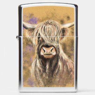 Highland Bull Zippo Lighterm Gift Lighter