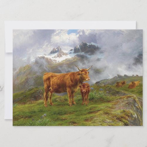 Highland Cattle by Rosa Bonheur Card