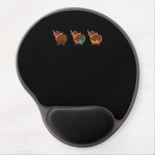 Highland Cattle Farming Scottish Highland Cow Gel Mouse Pad